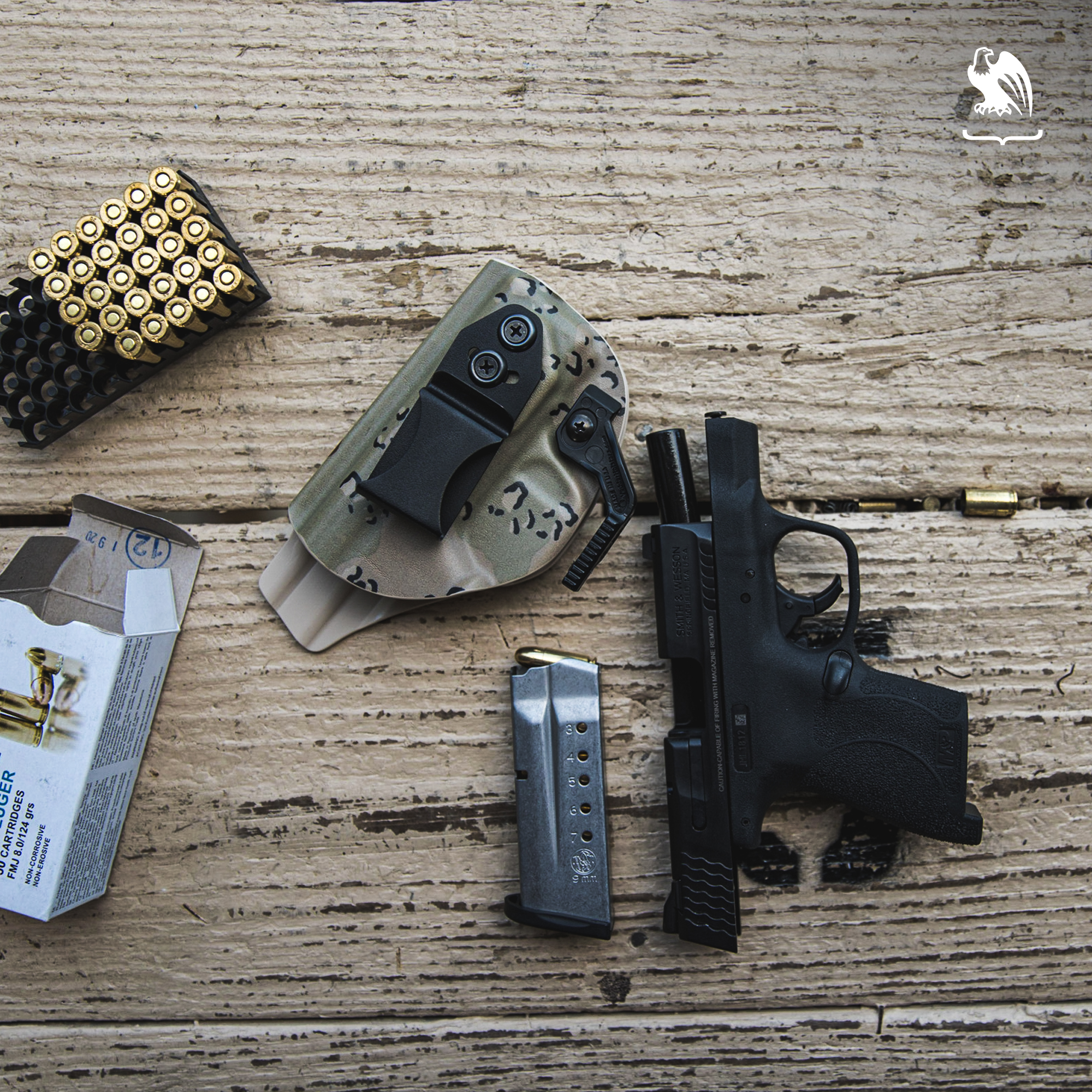Vedder Holster - display of ammo and holster 