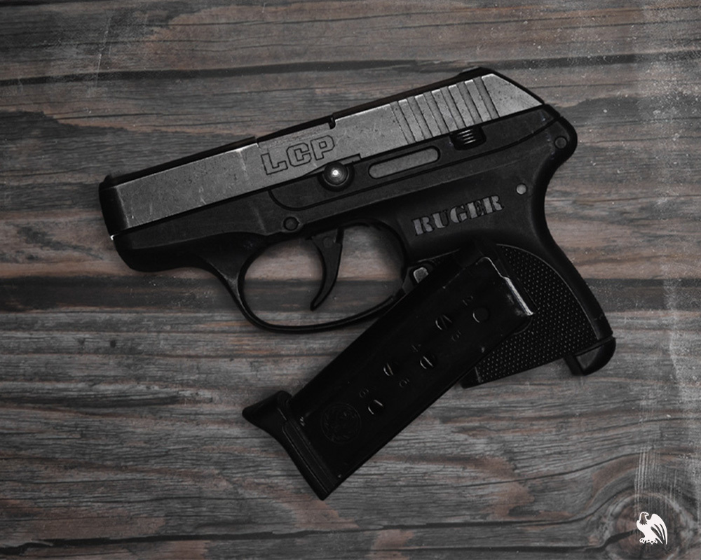 Ruger LCP handgun and its magazine
