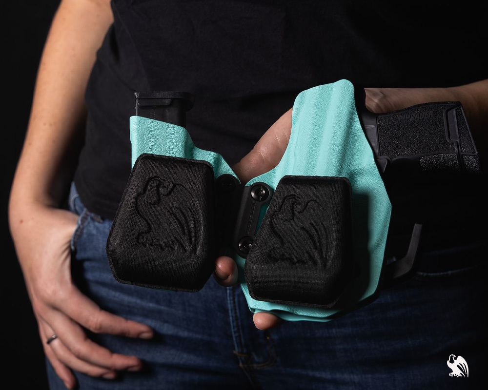 SideTuck IWB Kydex Holster with 2 Vedder Holster Wedge