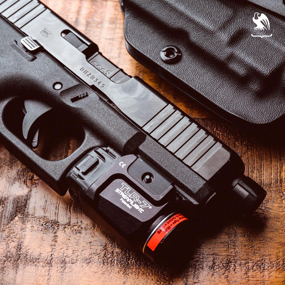About the Glock 45 - Close up photography of a Glock 45 next to a Vedder Holster