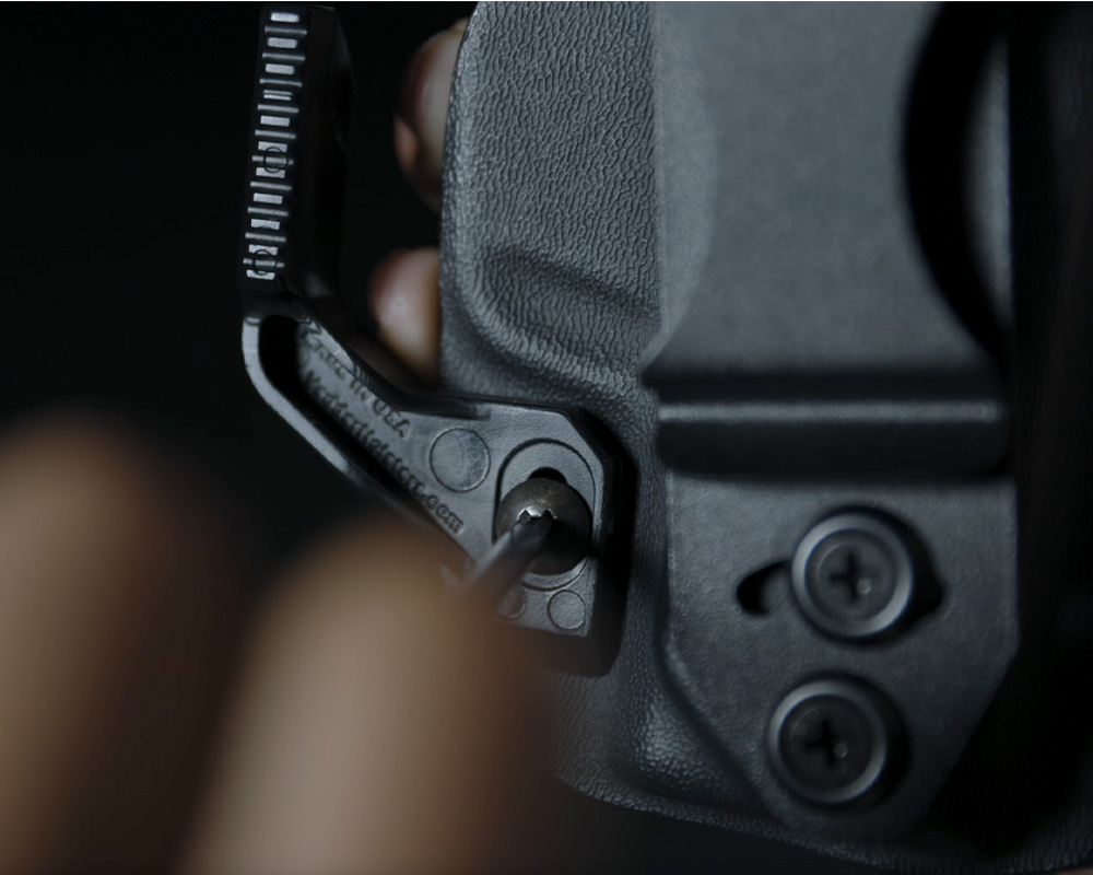 Adjustable Holster Retention Close Up