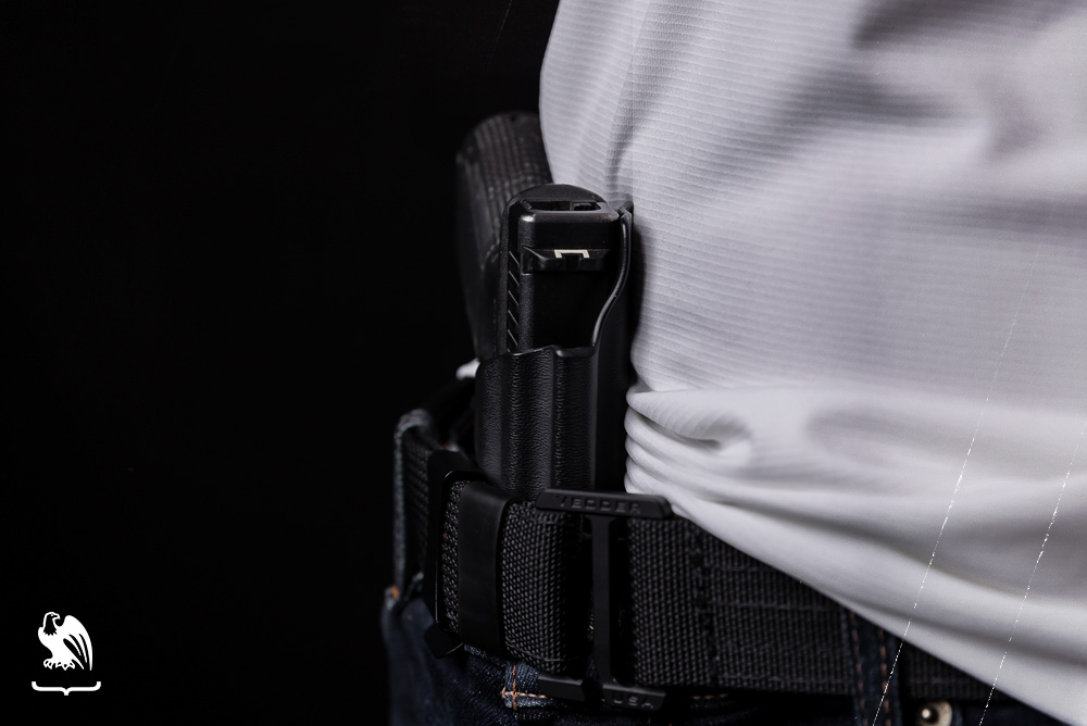 Close up of what using a Vedder Holster's New Wedge Helps in Concealment