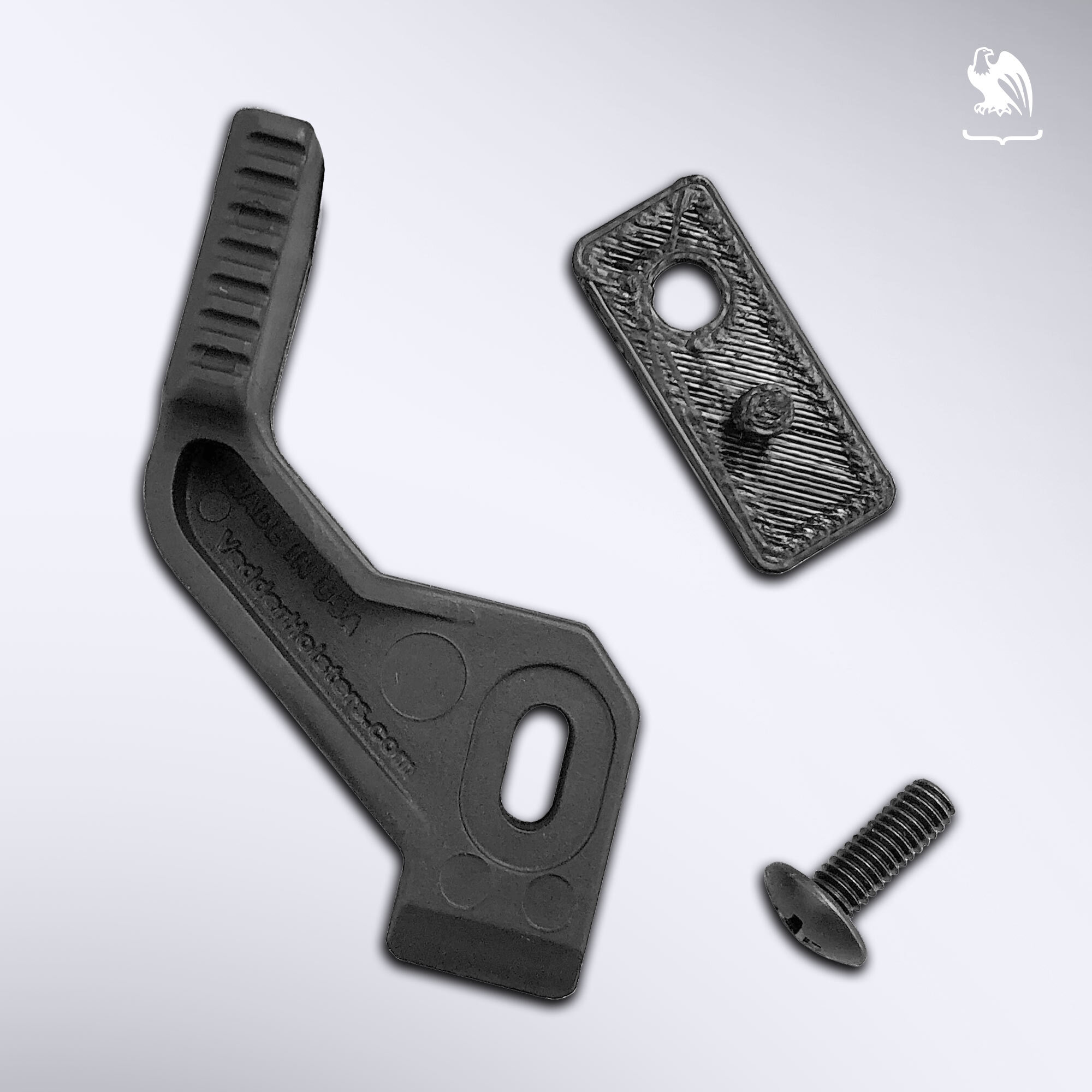 The elements of a Vedder Holsters Holster Claw Kit on a white background