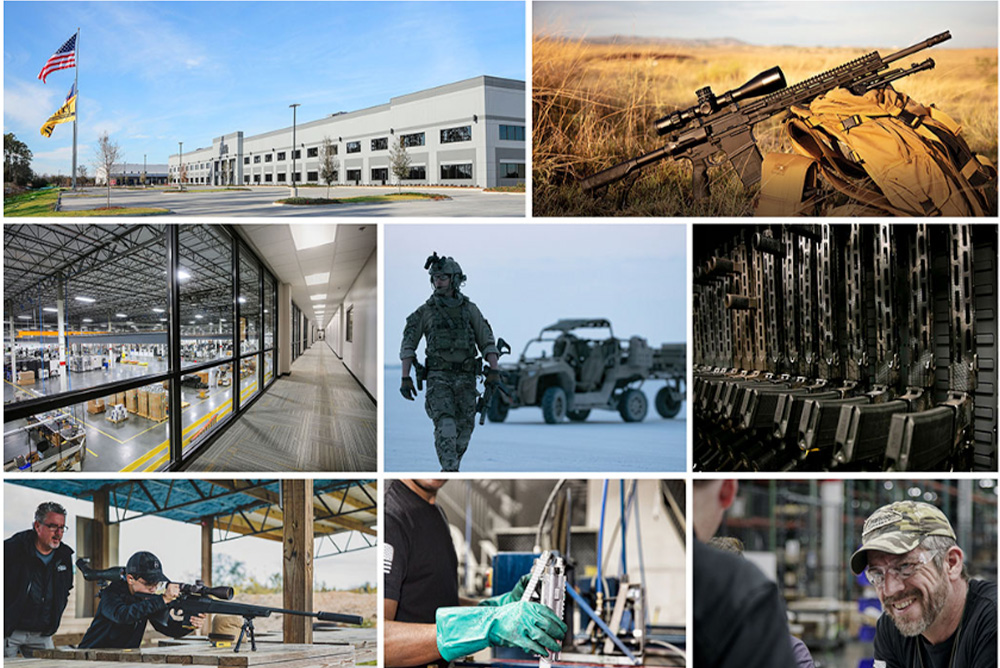 About Daniel Defense - collage of pictures from the company and about what they do with rifles