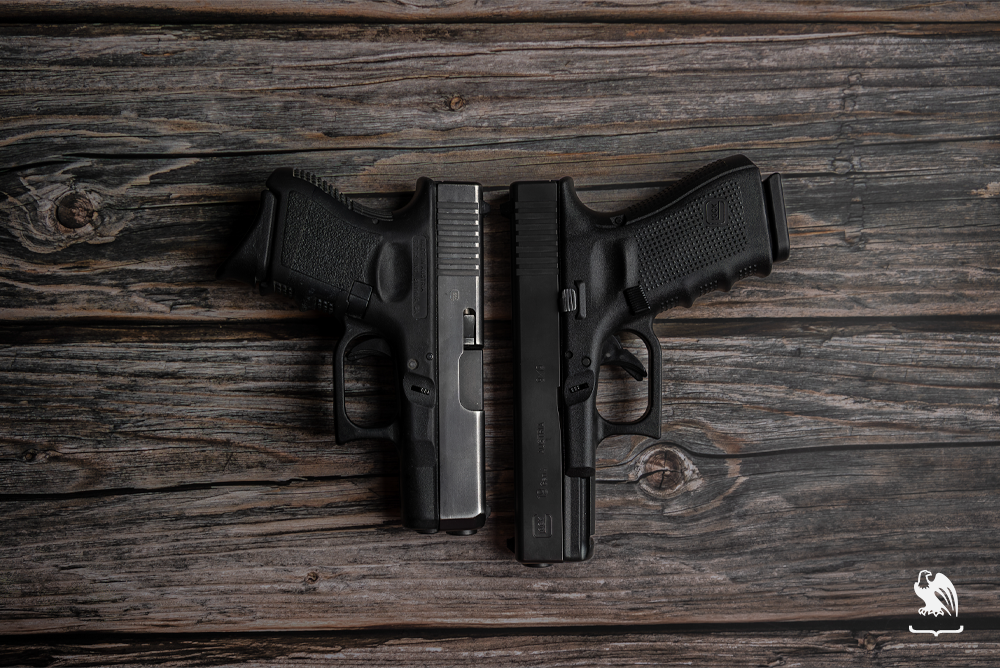 Glock 19 vs Glock 26: Frame Photography Angle 