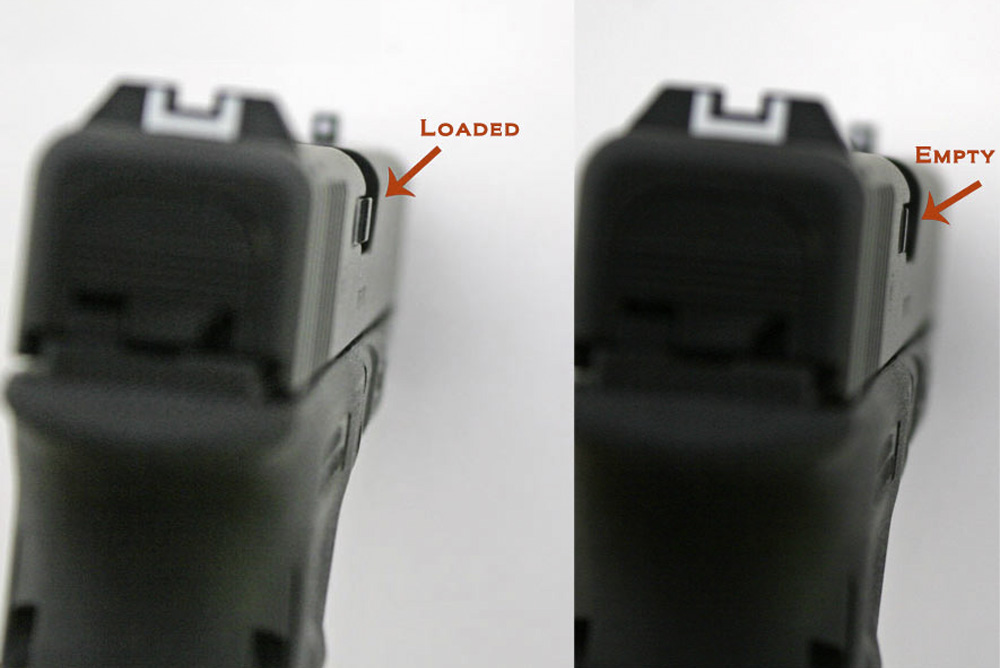Loaded vs Empty on a handgun