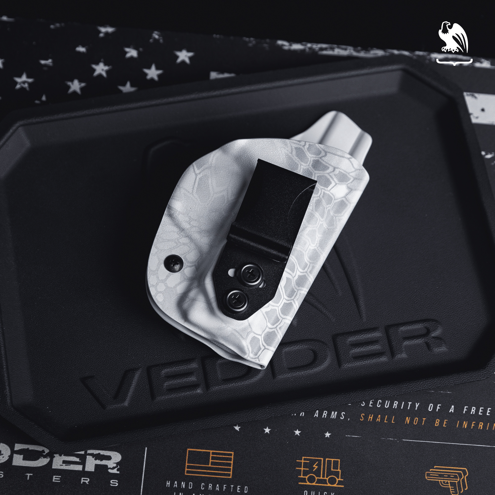 Vedder Holster on top of a EDC Tray