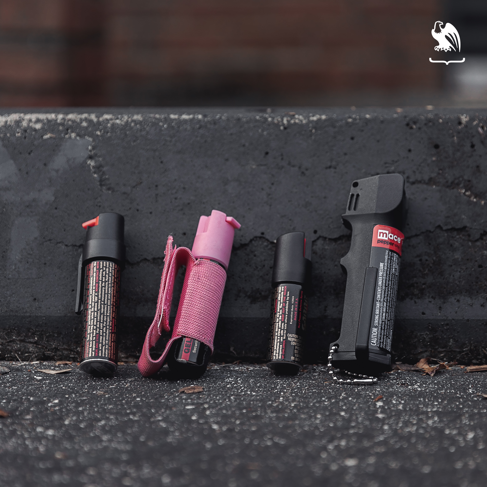 Pros and Cons of Pepper Sprays - Array of different brands and types of Pepper Spray